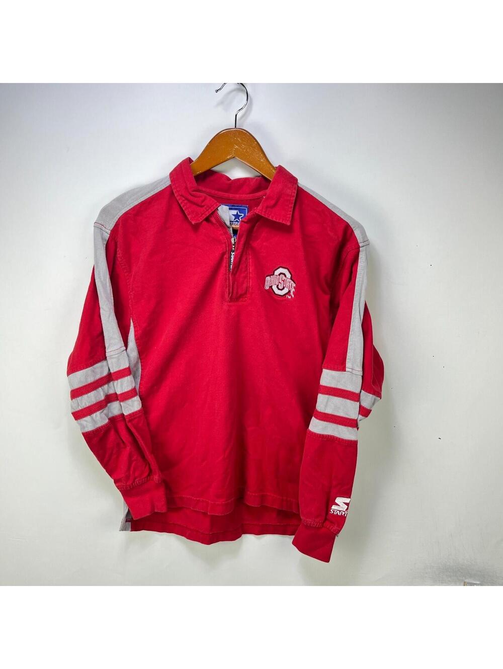 Vintage Starter Ohio State NCAA Ruby Long Sleeve Shirt M